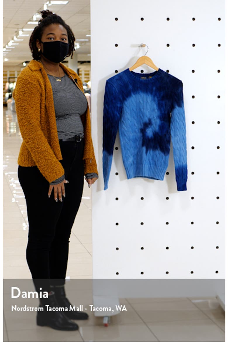 Tie Dye Cable Knit Sweater video