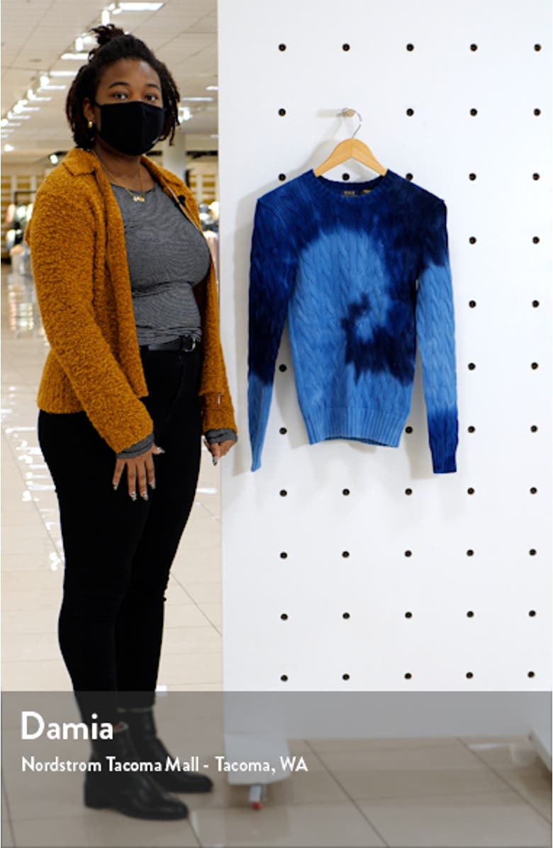 Tie Dye Cable Knit Sweater, sales video thumbnail