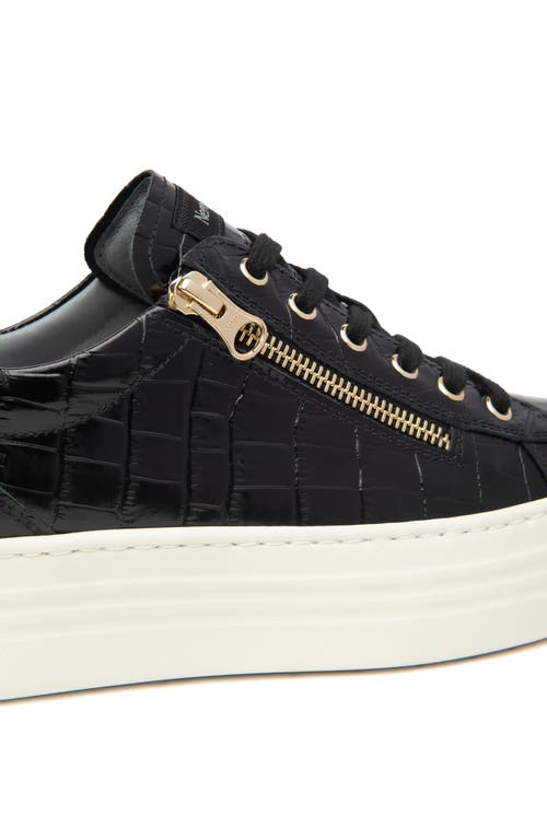 Nerogiardini Side Zip Platform Sneaker In Black