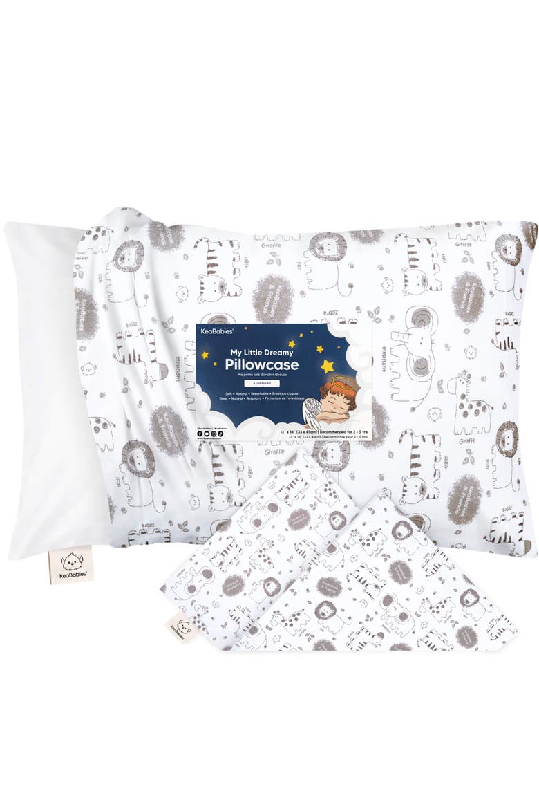 Printed Toddler Pillowcase 13X18", Main, color, KeaSafari
