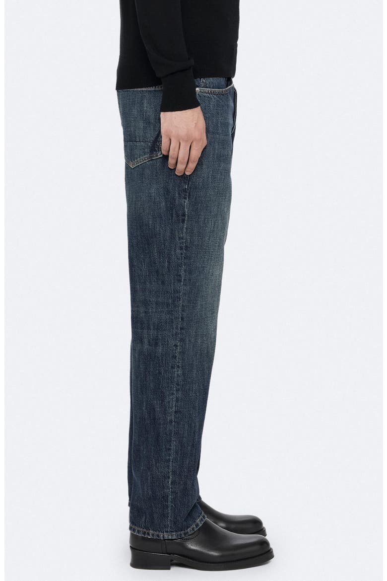 Straight Leg Jeans, Alternate, color, DARK INDIGO