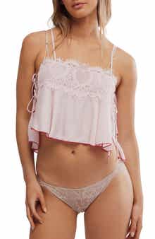 Free People Sweet Love Crop Pajama Camisole