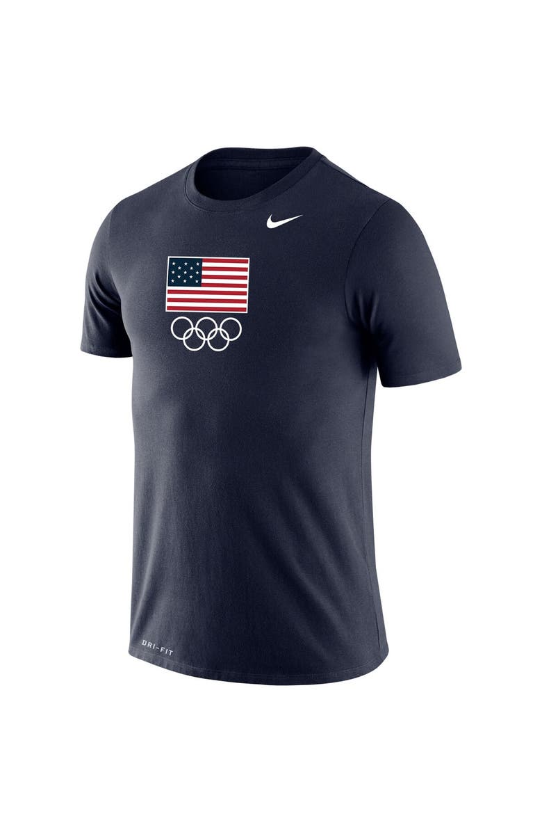 Nike Men's Nike Navy Team USA Legend Performance T-Shirt, Alternate, color,