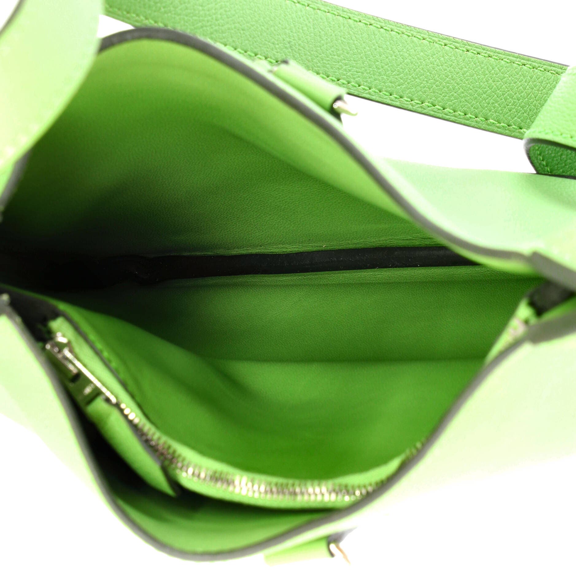 Pre-Owned Hermes Trim Duo Bag Evercolor 24, Alternate, color, Vert Criquet