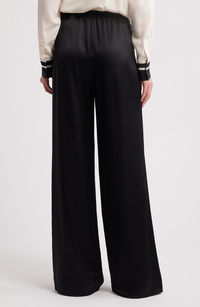 FRAME The Silk Drawstring Lounge Pants, Alternate, color, Black