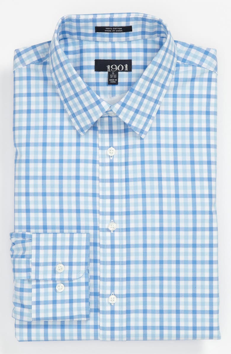 1901 Trim Fit Cotton Dress Shirt, Main, color, 