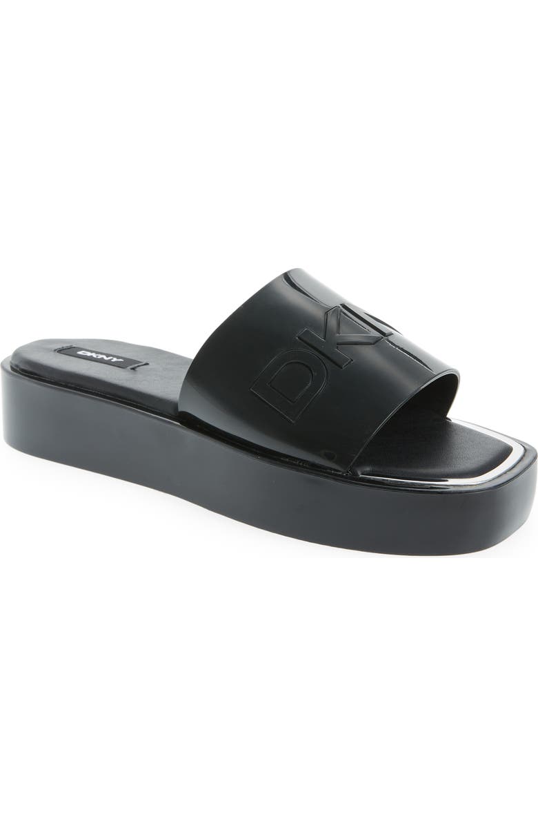 DKNY Laren Platform Slide Sandal, Main, color,