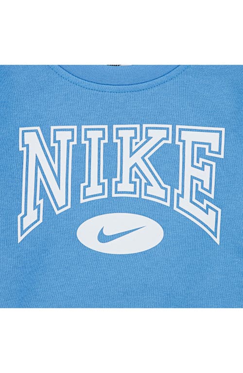 Nike Little Boys Gameday Essentials 2-piece Crewneck Sweatshirt And Pants Set In Blue