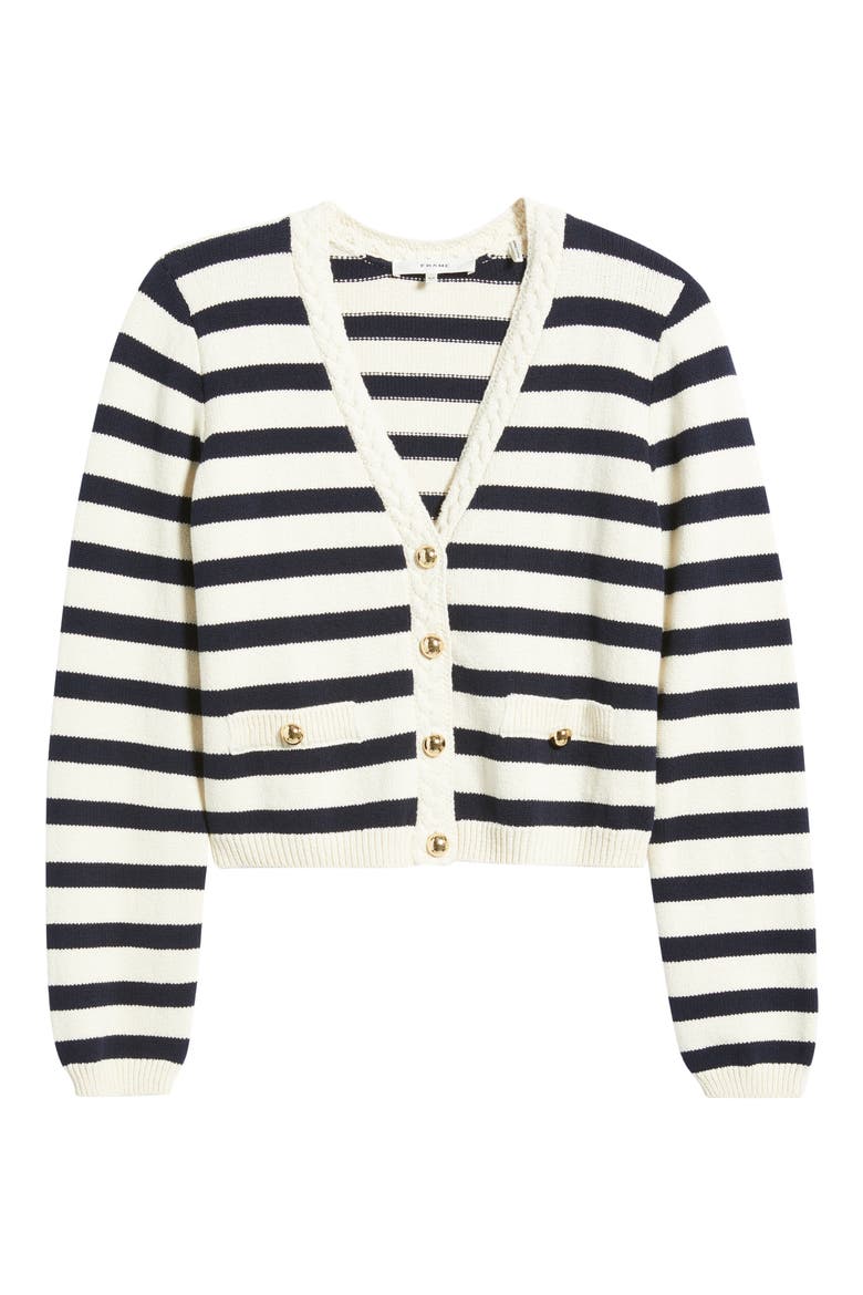The Harbor Cardigan, Alternate, color, NAVY MULTI