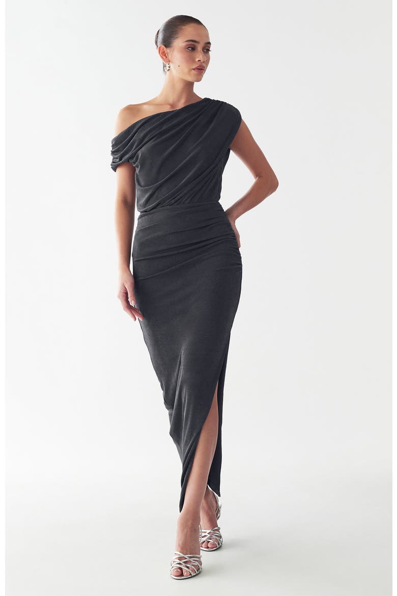 Veleda Midi Dress, Alternate, color, Charcoal