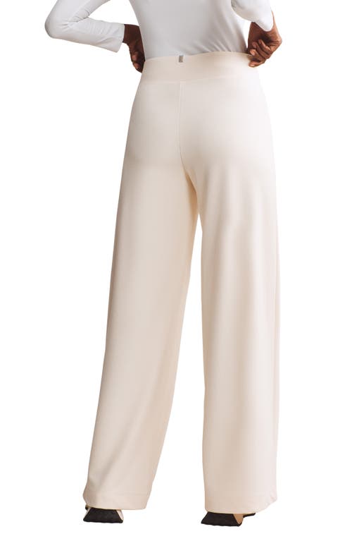 Rhone Ripple Wide Leg Sweatpants In Cream