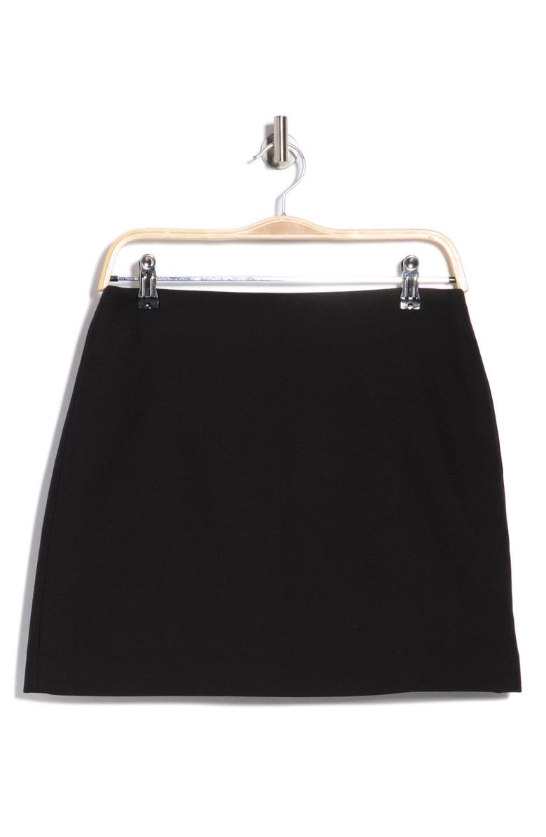 Theory Kerash Wool Blend Skirt, Alternate, color, Black