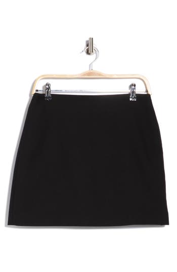Theory Kerash Wool Blend Skirt In Black