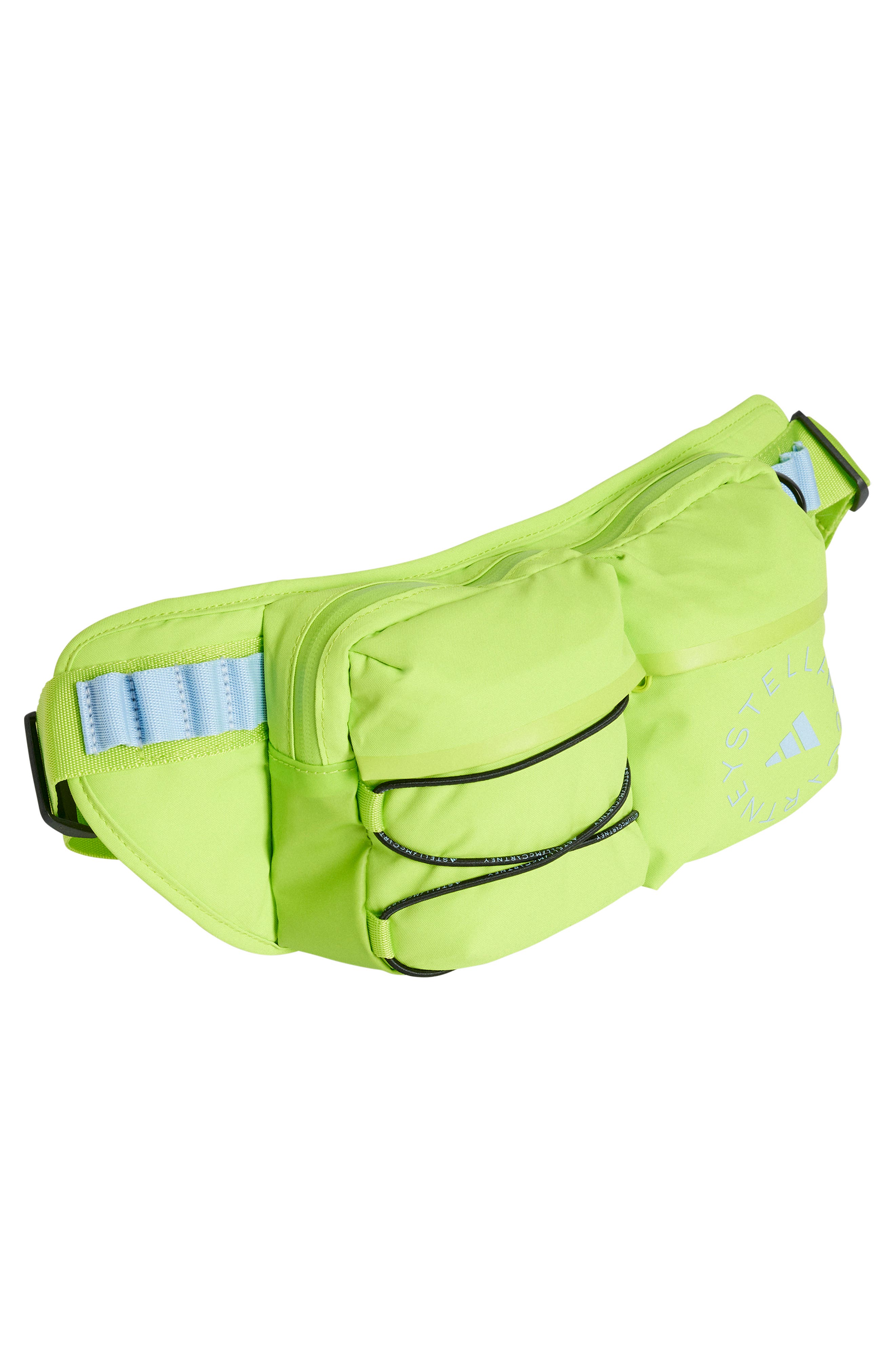 adidas by Stella McCartney Recycled Polyester Belt Bag, Alternate, color, Semi Solar Slime