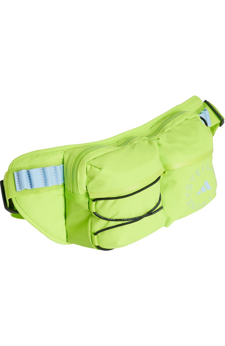 adidas by Stella McCartney Recycled Polyester Belt Bag, Alternate, color, Semi Solar Slime