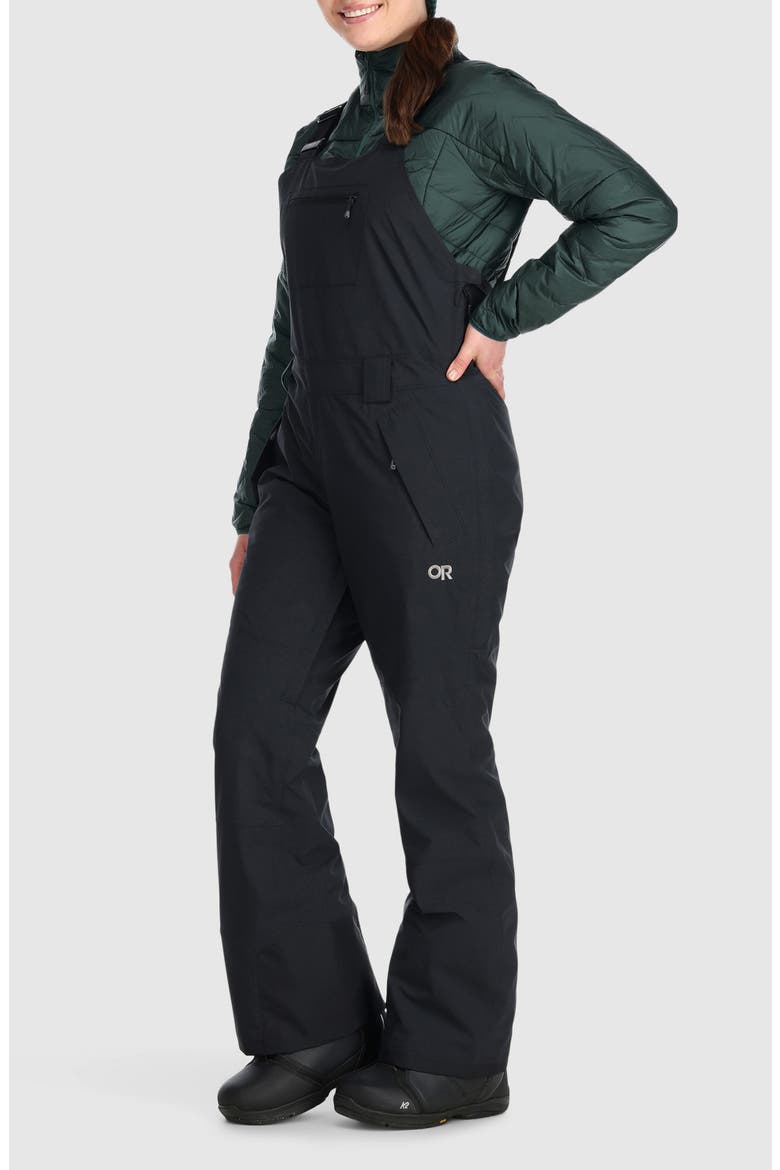 Snowcrew Waterproof Insulated Bibs, Alternate, color, BLACK