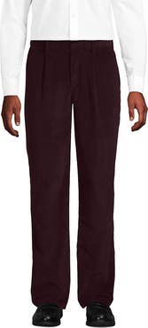 Lands' End Corduroy Comfort Waist Classic Fit Pleated Front Pant