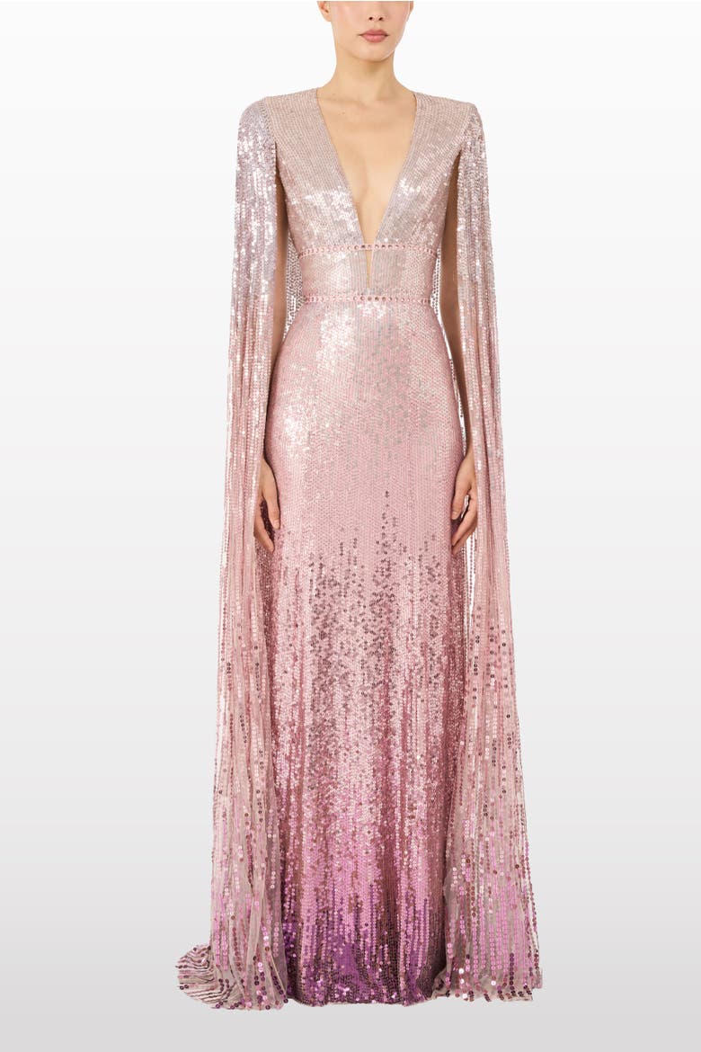Easy Breezy Sequin-Embellished Maxi Dress, Alternate, color, Sugar