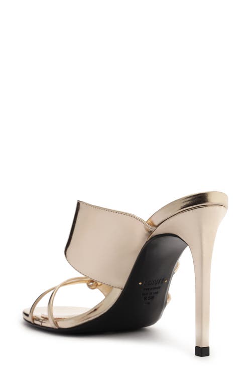 Schutz Jasmine Slide Sandal In Silver