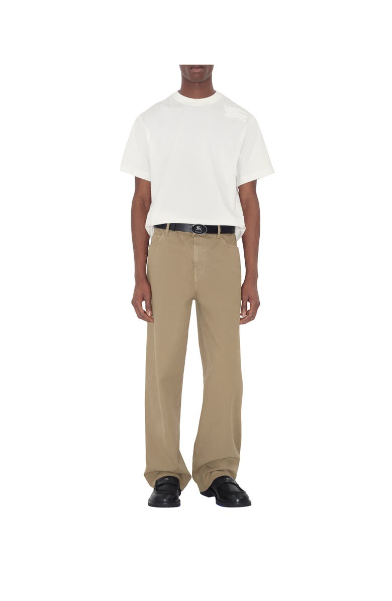 Burberry Reversible Check Oval Knight Stamp Belt, Alternate, color, Sand/Black