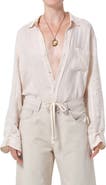 Citizens of Humanity Kayla Button-Up Linen Shirt