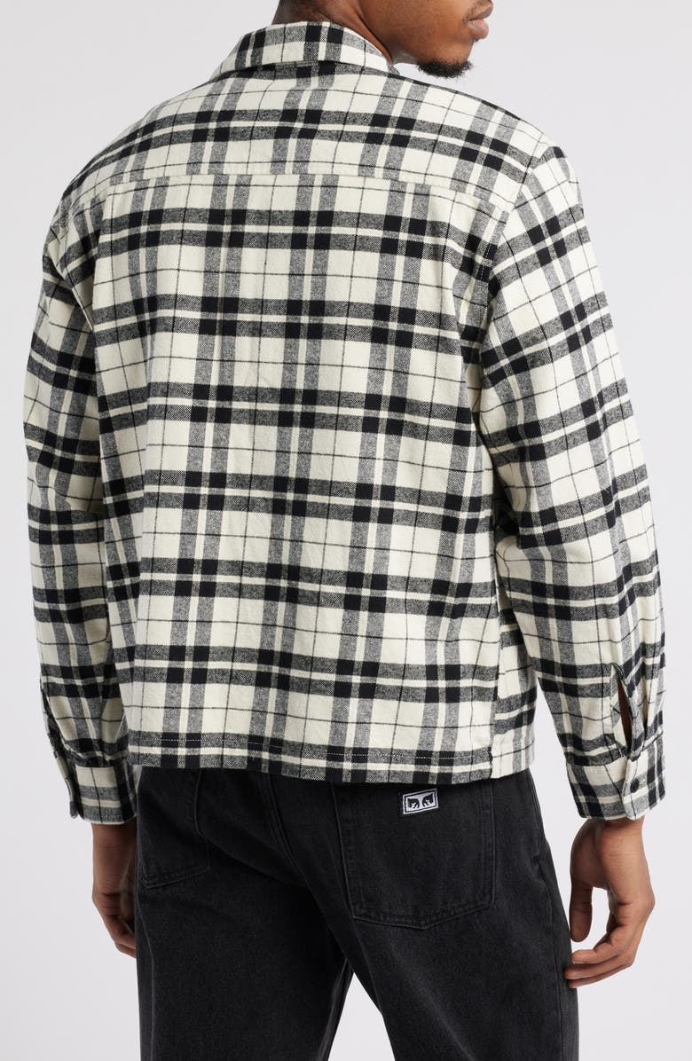 PacSun Washed Camp Crop Flannel Shirt, Alternate, color,