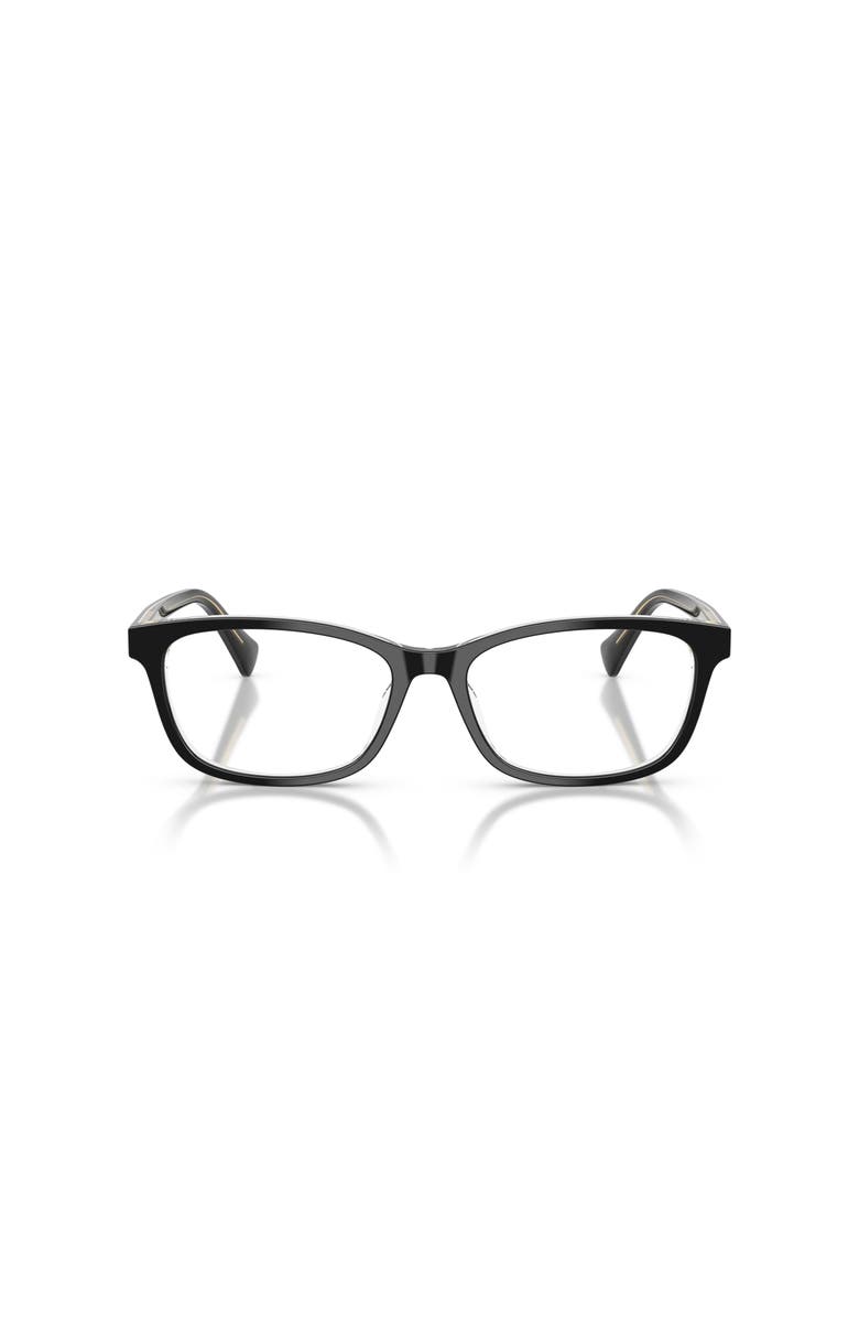RALPH 55mm Rectangle optical glasses, Alternate, color, Black