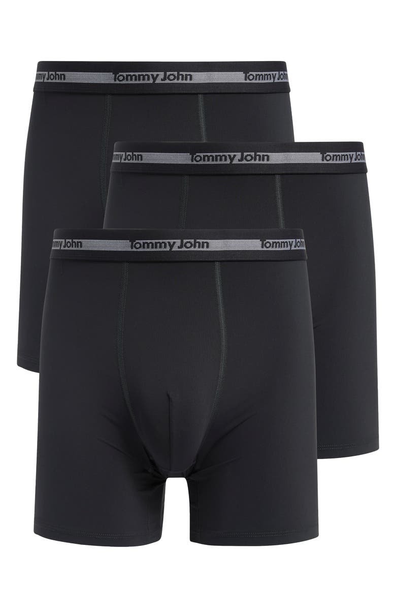 Tommy John Essential 3-Pack Micro Stretch Boxer Briefs, Main, color, Black