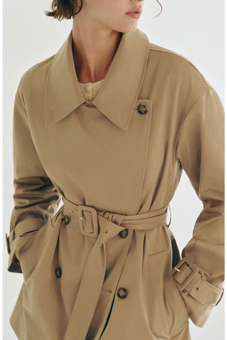 Spencer Trench Coat, Alternate, color, OAK