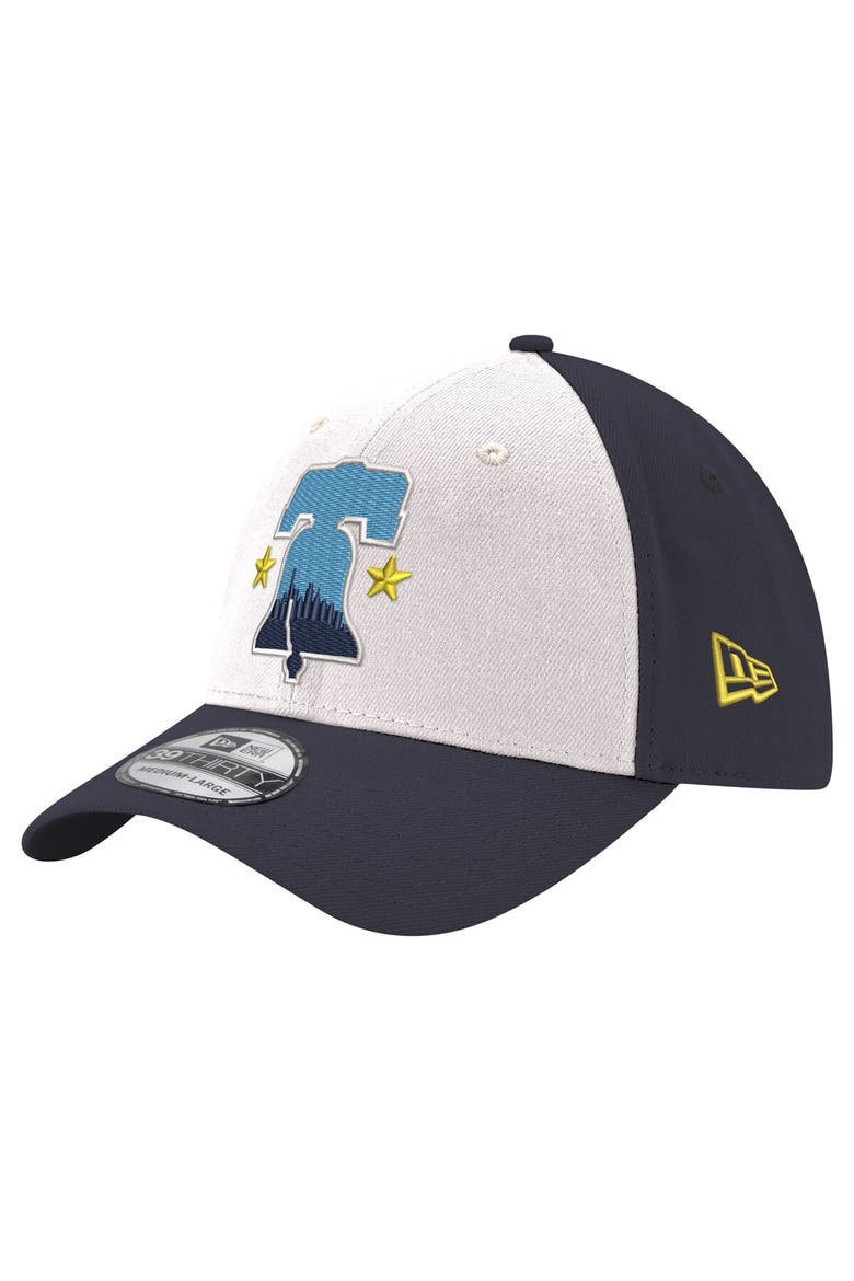 Men's New Era White Philadelphia Phillies 2024 City Connect 39THIRTY Flex Hat, Main, color, White