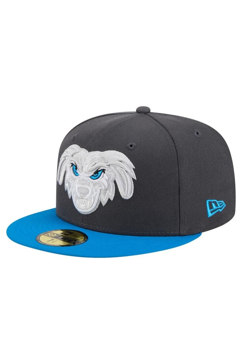 Men's New Era Gray Lake Elsinore Storm Copa de la Diversión 59FIFTY Fitted Hat, Main, color, Gray
