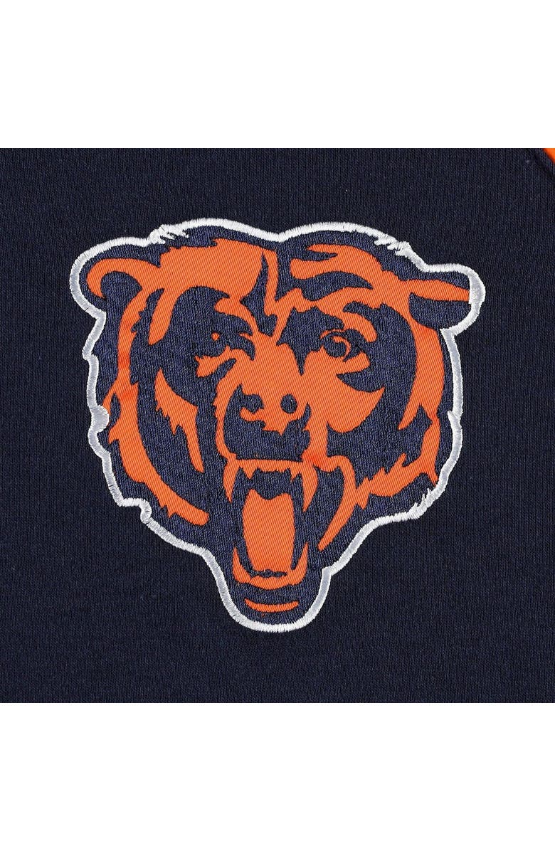 G-III SPORTS BY CARL BANKS Men's G-III Sports by Carl Banks Navy Chicago Bears Defender Raglan Full-Zip Hoodie Varsity Jacket, Alternate, color, Navy