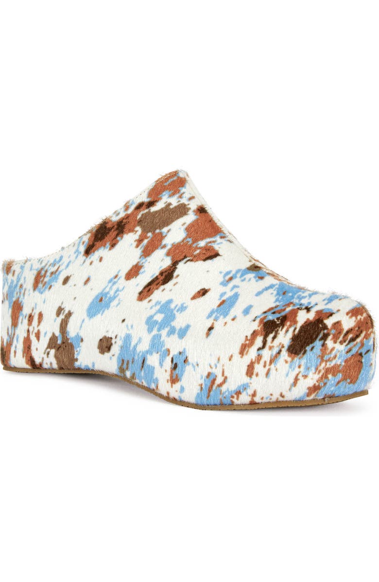 AZALEA WANG Darwin Faux Calf Hair Clog, Main, color,