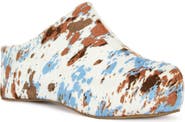 AZALEA WANG Darwin Faux Calf Hair Clog
