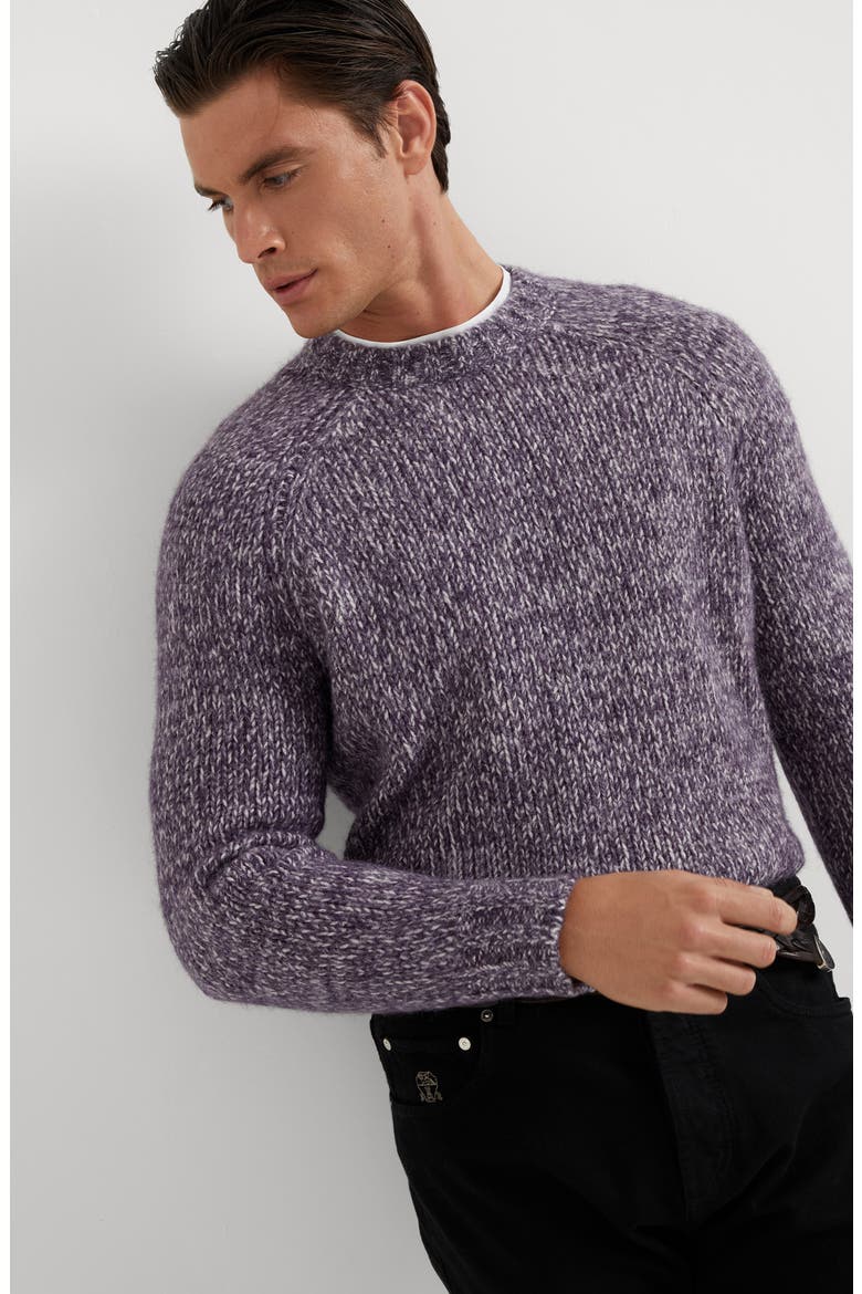 Chiné sweater, Alternate, color, Purple