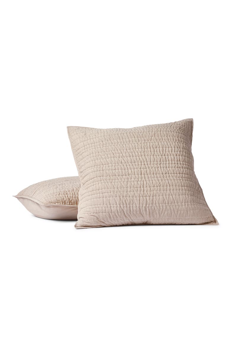 Organic Cotton Chambray Pillow Cover, Main, color, HAZEL CHAMBRAY