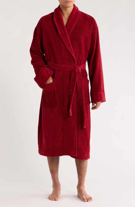 Majestic International Textured Cotton Terry & Velour Robe