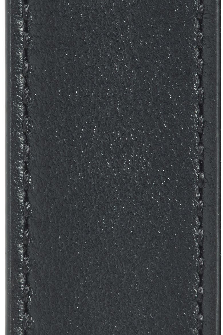 Western Leather Belt, Alternate, color, BLACK NICKEL