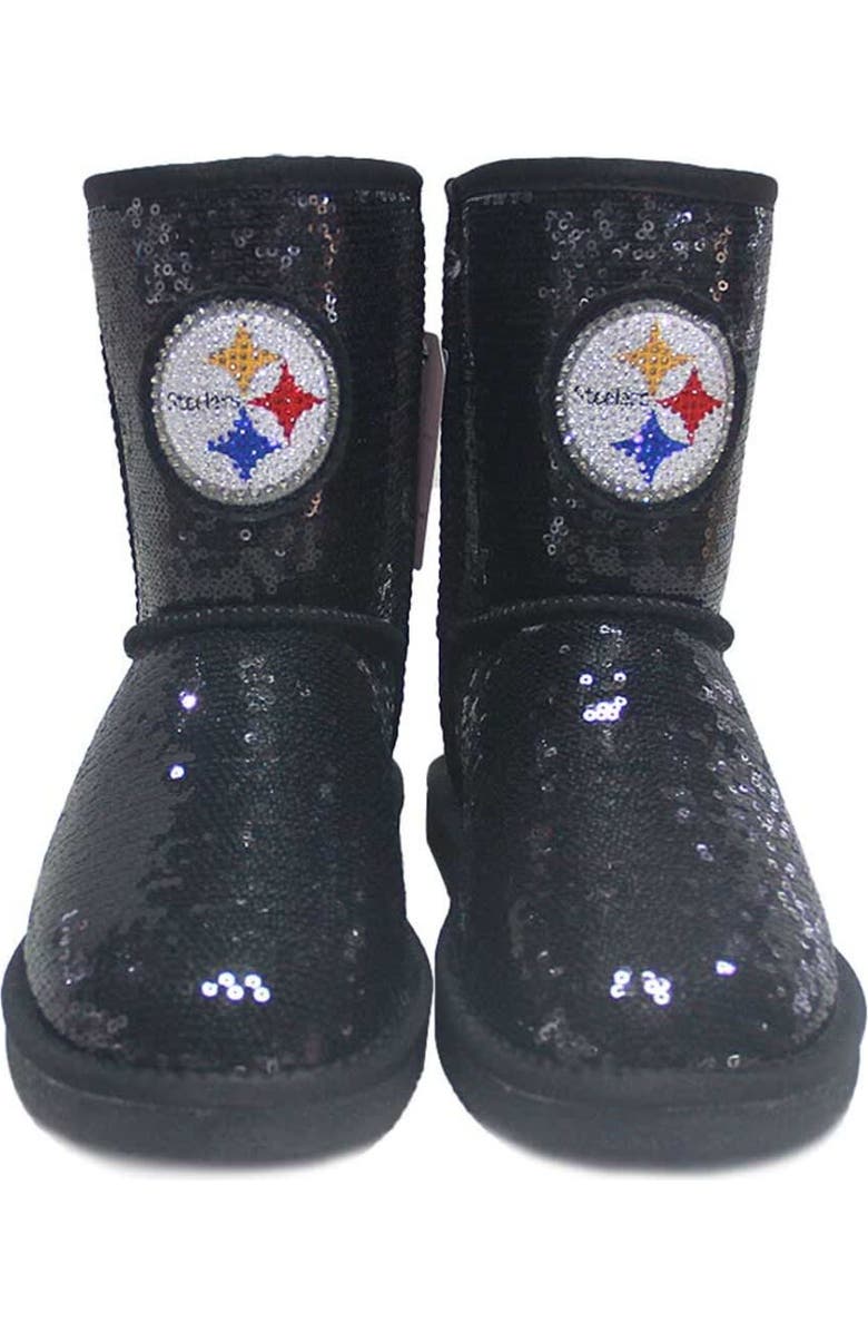 CUCE Women's Cuce Pittsburgh Steelers Sequin Boots, Alternate, color,