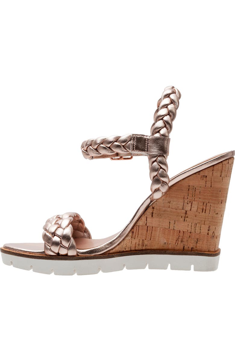 Linea Paolo Esie Ankle Strap Wedge Sandal, Alternate, color, Rose Quartz