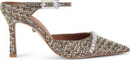 Kurt Geiger London Embellished Pointed Toe Ankle Strap Pump
