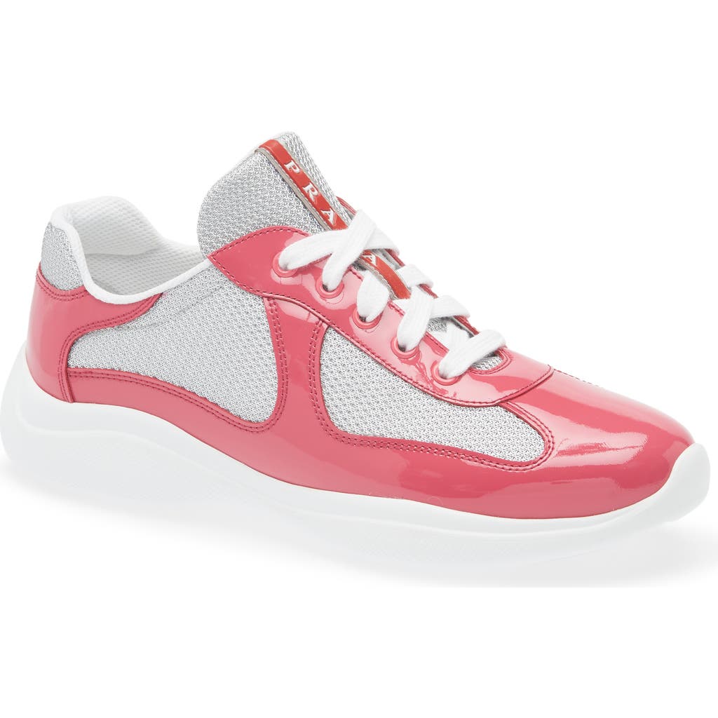 Prada America's Cup Vernice Patent Runner Sneakers