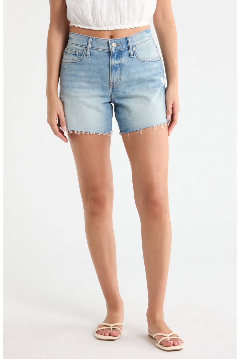 '90s Raw Hem Denim Shorts, Main, color, TARUCA
