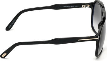Raoul 62mm Gradient Oversize Navigator Sunglasses
