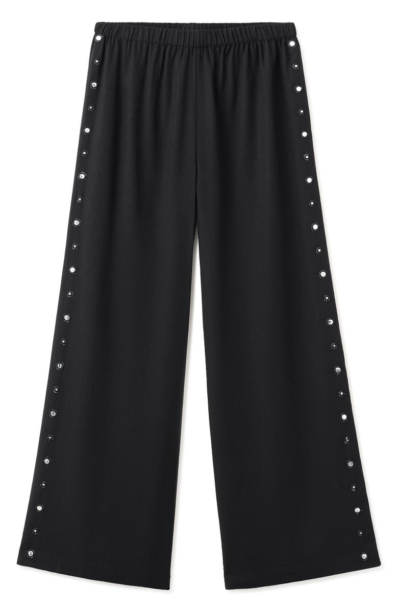 MANGO TEEN Straight Leg Linen Blend Trousers, Alternate, color,