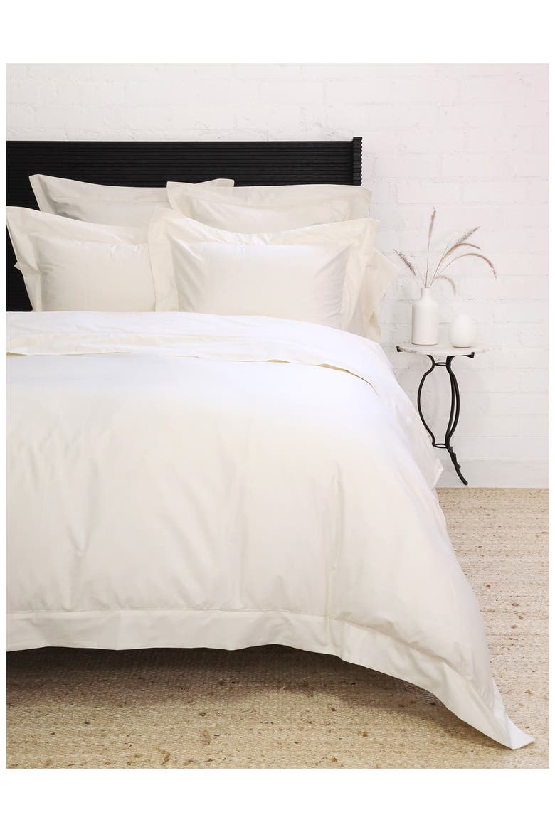 Classico Cotton Sateen Duvet Cover & Sham Set, Alternate, color, IVORY