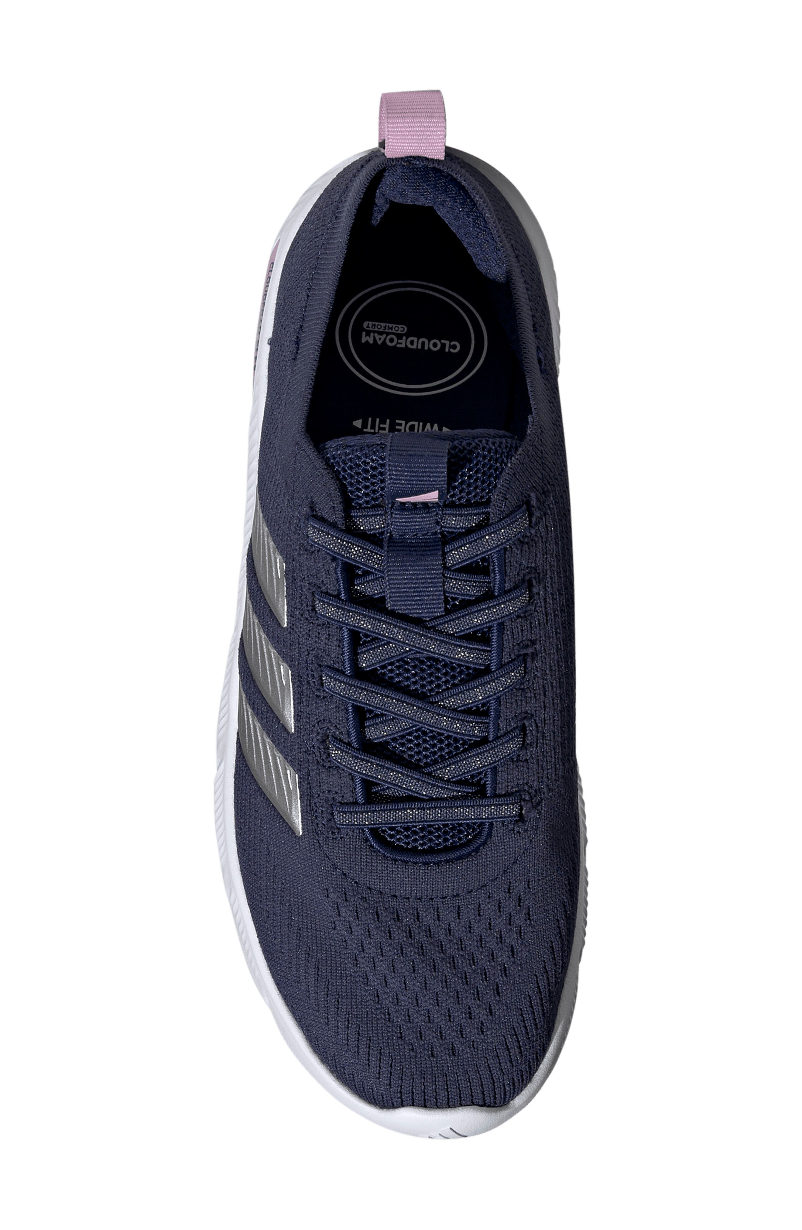 adidas Cloudfoam Flex Sneaker, Alternate, color, Dark Blue/ Matte Silver/ Lilac