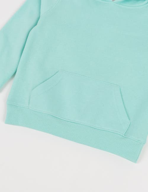 Leveret Kids Pullover Hoodie, Cotton Blend, Kangaroo Pocket, Solid Colors In Blue