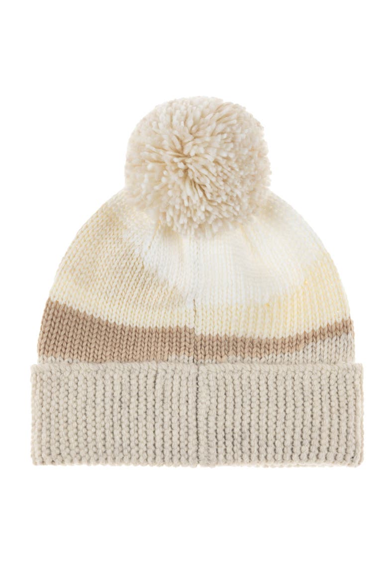 Sun And Wave Beanie, Alternate, color, Ivory Heather