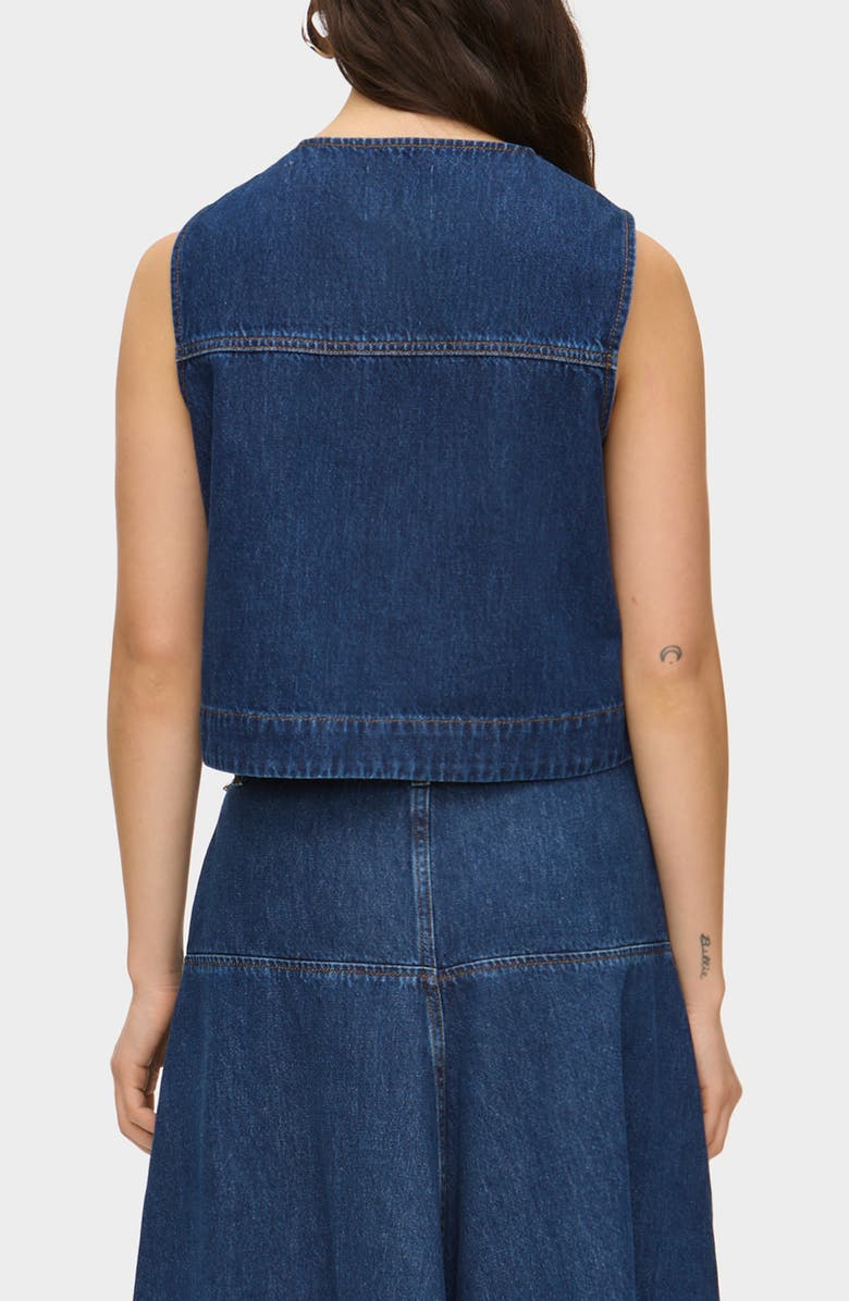 ALIGNE Bobbie Denim Vest, Alternate, color, Ocean Blue